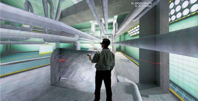 2011년 후쿠시마 원전 사고 이후 일본은 제1원전 내부를 VR로 재현해 원전 해체 작업에 적극 활용하고 있다. © Naraha Remote Technology Development Center